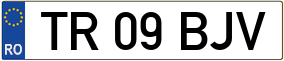 Trailer License Plate